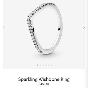 Pandora Stackable Wishbone Rings